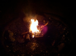 Fire, made by my son and Adam